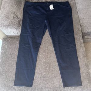 NWT Universal Standard Seine High Rise Black Skinny Jeans Womens 28 Dark Wash